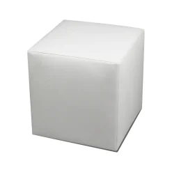 Pouf cubico bianco 40x40x42h cm - Accumoli