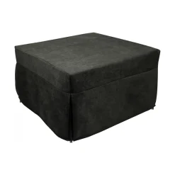 Pouf cubico grigio 78x78x45h cm - letto Arno