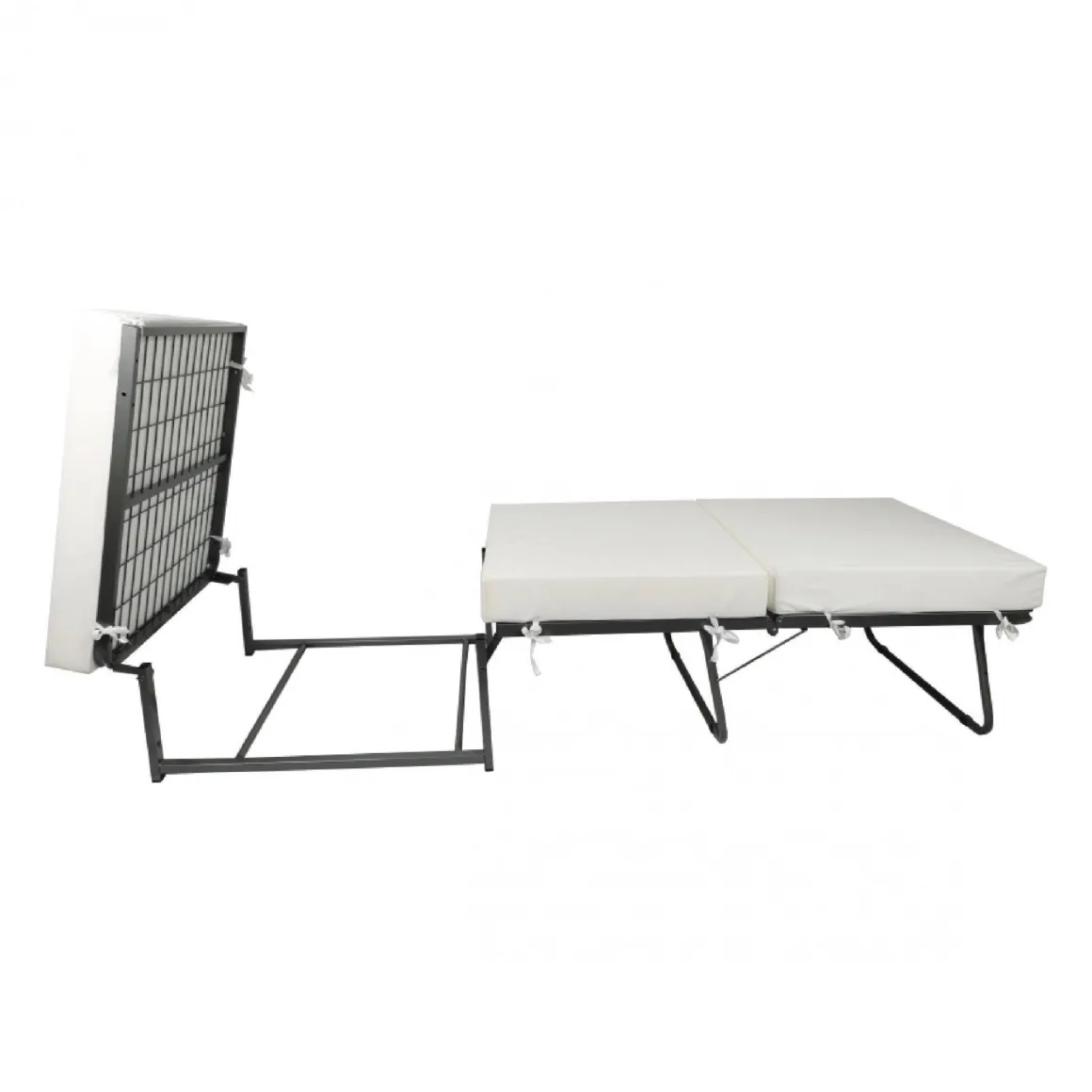 Pouf cubico grigio 78x78x45h cm - letto Arno