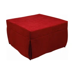 Pouf > Dmora Pouf cubico 78x78x45h cm - letto Arno Rosso