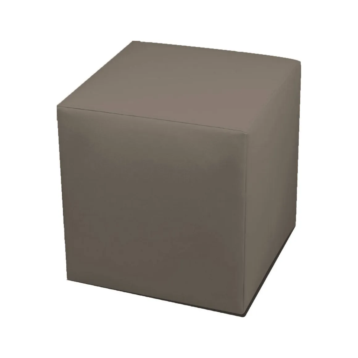 Pouf cubico tortora 40x40x42h cm - Accumoli
