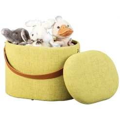 Pouf > Dmora Pouf Materiale Struttura in Tessuto 42x36x30h cm, - Marmi Giallo