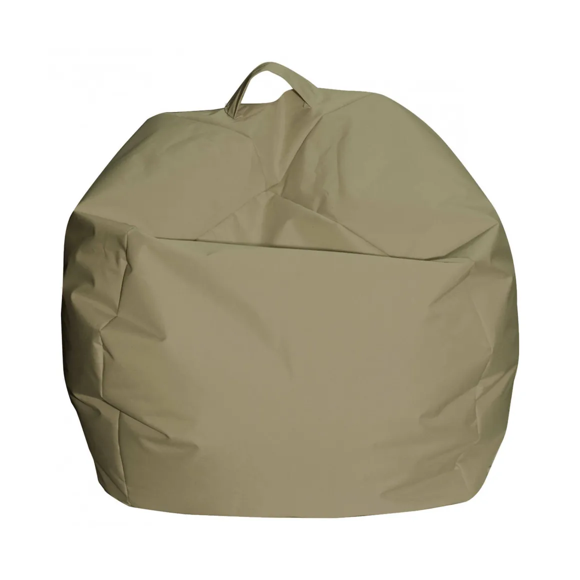 Pouf imbottito beige 65x65x50h cm - Ascia