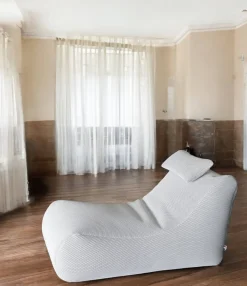 Pouf irregolare bianco 70x120x65h cm - ??hck
