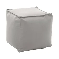 Salotto|Pouf > Dmora Pouf quadrato 45x45x45h cm - Aron Bianco