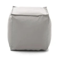 Salotto|Pouf > Dmora Pouf quadrato 45x45x45h cm - Aron Bianco
