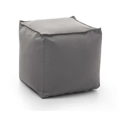 Salotto|Pouf > Dmora Pouf quadrato 45x45x45h cm - Aron Grigio