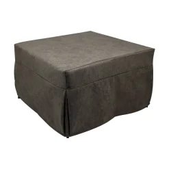Pouf quadrato marrone 78x78x45h cm - letto Arno