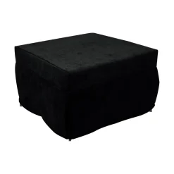 Pouf > Dmora Pouf quadrato 78x78x45h cm - letto Arno Nero
