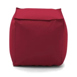 Pouf quadrato rosso 45x45x45h cm - Aron