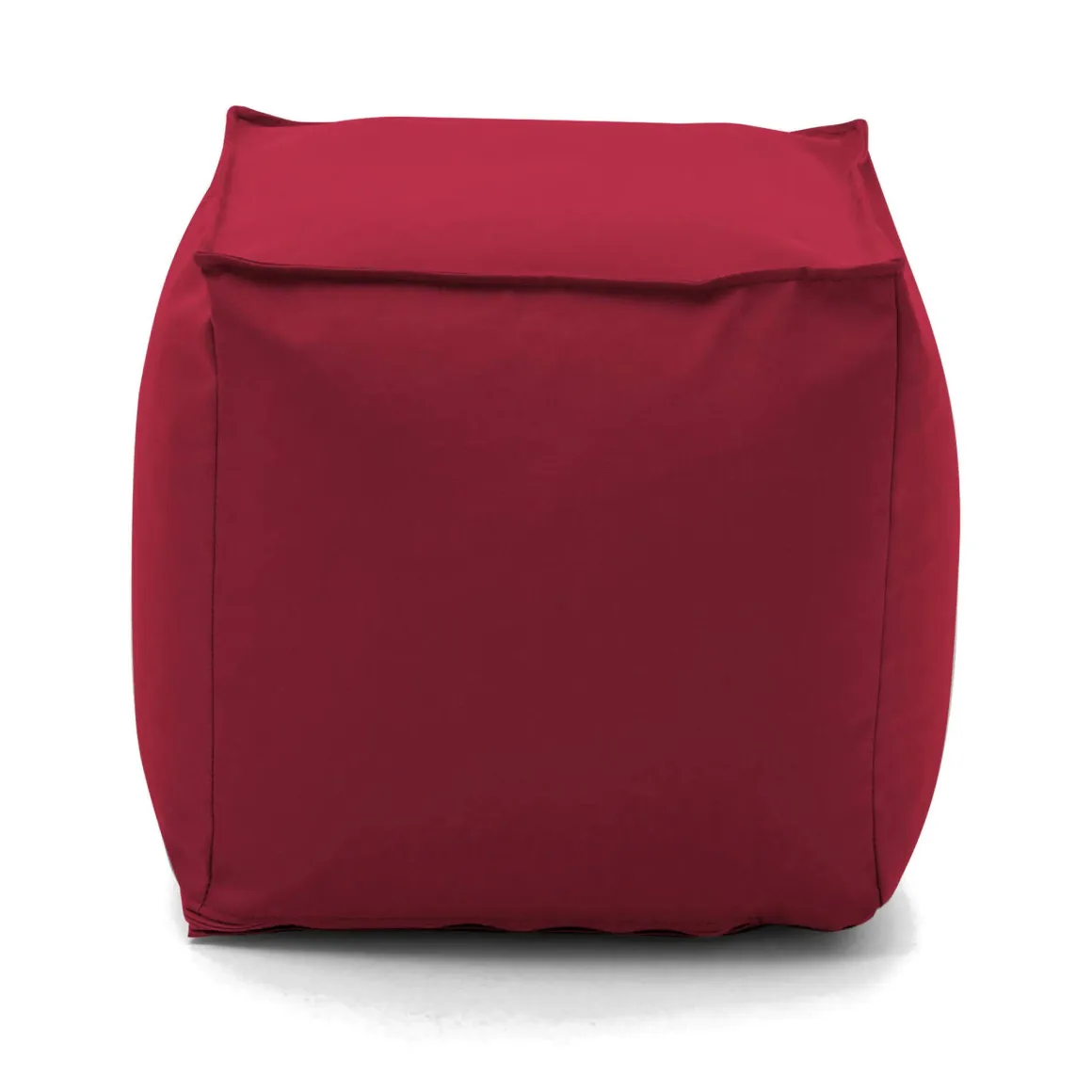 Pouf quadrato rosso 45x45x45h cm - Aron