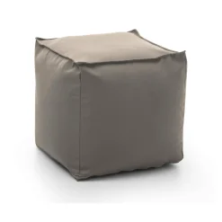 Salotto|Pouf > Dmora Pouf quadrato tortora 45x45x45h cm - Aron Grigio Tortora