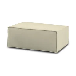 Salotto|Pouf > Dmora Pouf rettangolare 100x70x43h cm - Assisi Beige