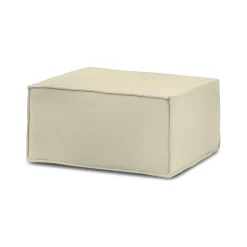 Pouf rettangolare beige 80x70x43h cm - Avolasca