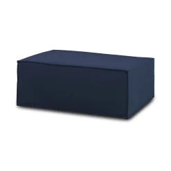 Salotto|Pouf > Dmora Pouf rettangolare 100x70x43h cm - Assisi Blu