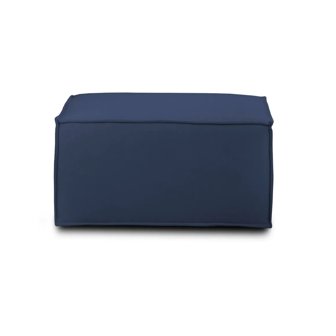 Pouf rettangolare blu 80x70x43h cm - Avolasca
