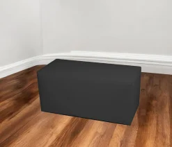 Pouf rettangolare grigio scuro 90x40x42h cm - Bucuresti