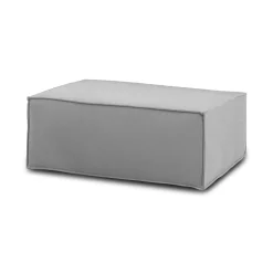 Salotto|Pouf > Dmora Pouf rettangolare 100x70x43h cm - Assisi Grigio