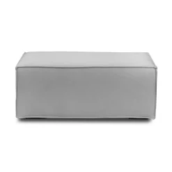 Salotto|Pouf > Dmora Pouf rettangolare 100x70x43h cm - Assisi Grigio