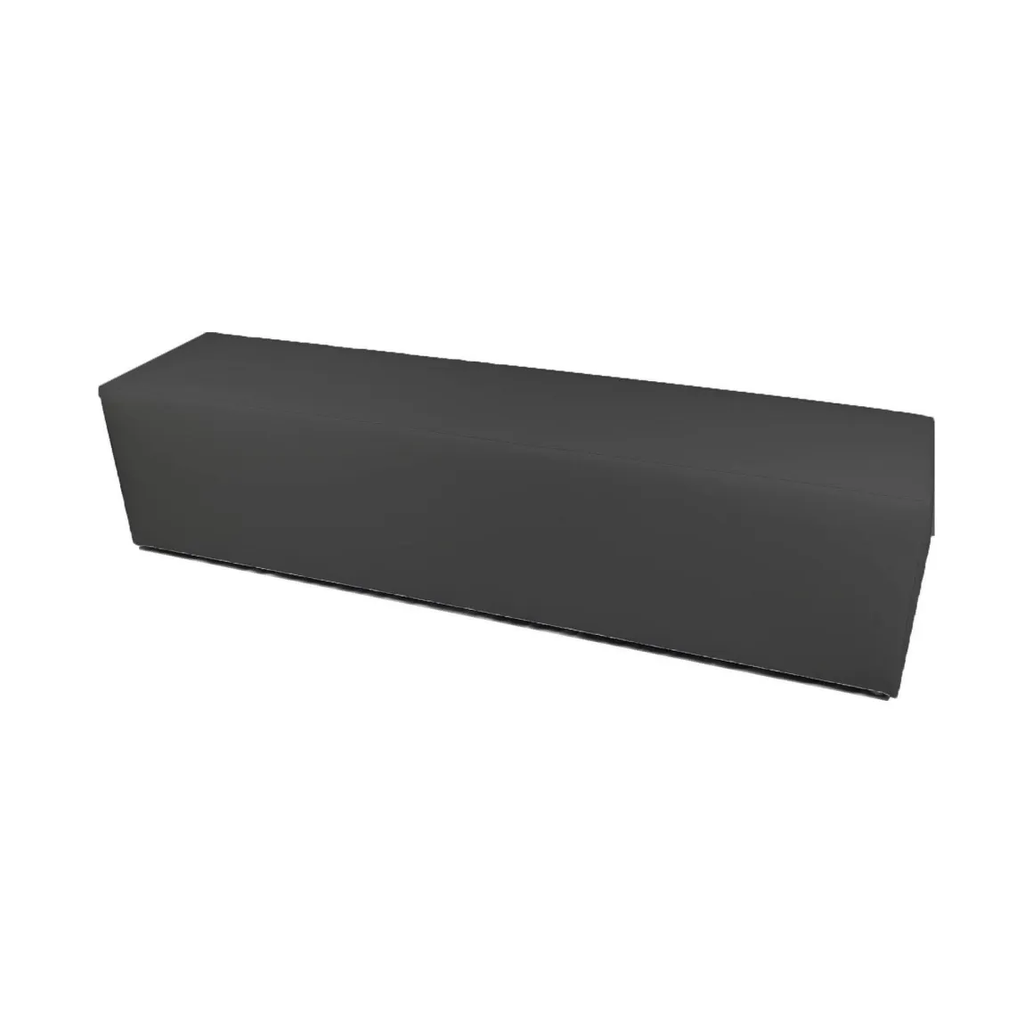 Salotto|Pouf > Dmora Pouf rettangolare 80x70x43h cm - Avolasca Grigio