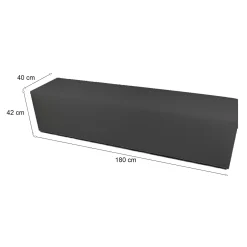 Salotto|Pouf > Dmora Pouf rettangolare 80x70x43h cm - Avolasca Grigio