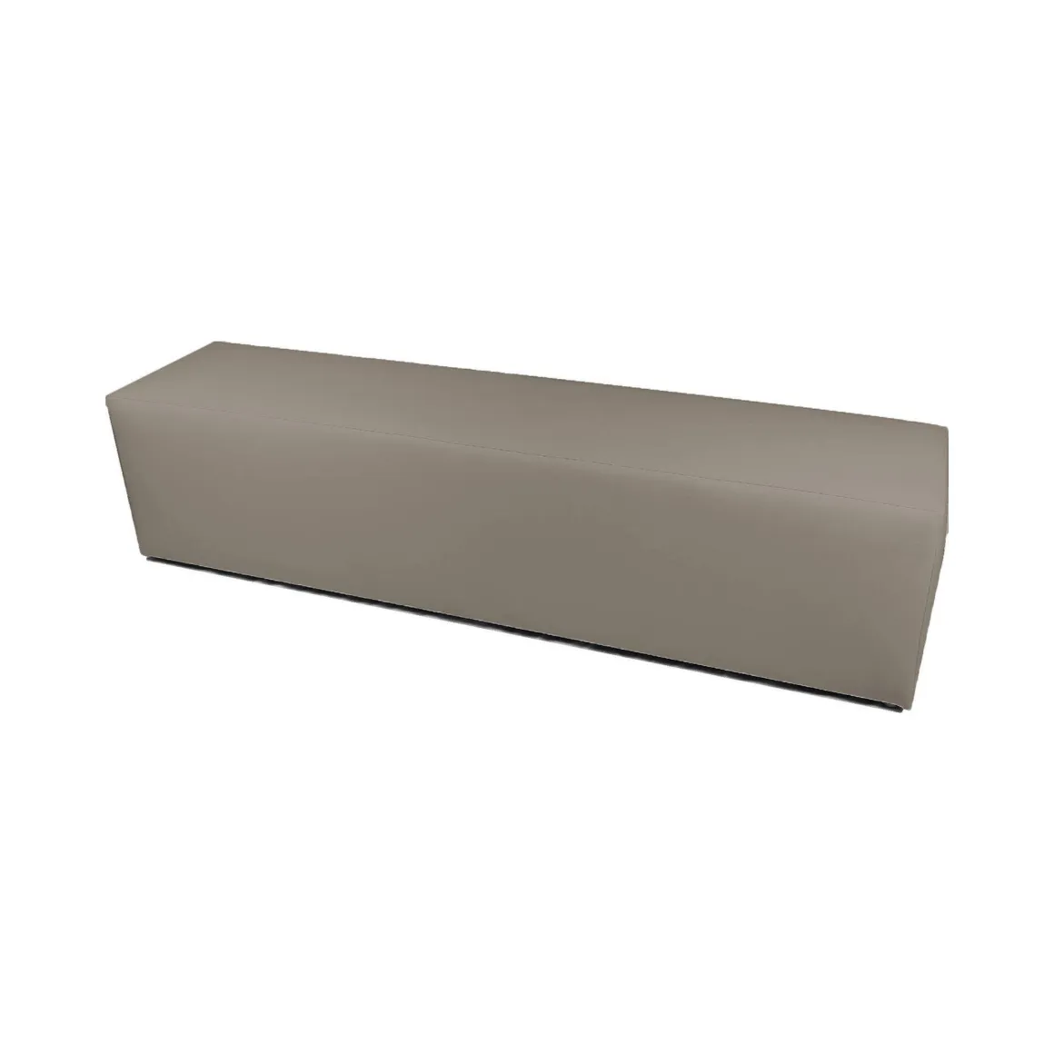 Pouf rettangolare tortora 180x40x42h cm - Apecchio