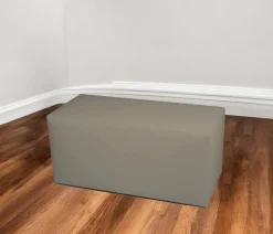 Pouf rettangolare tortora 90x40x42h cm - Bucuresti