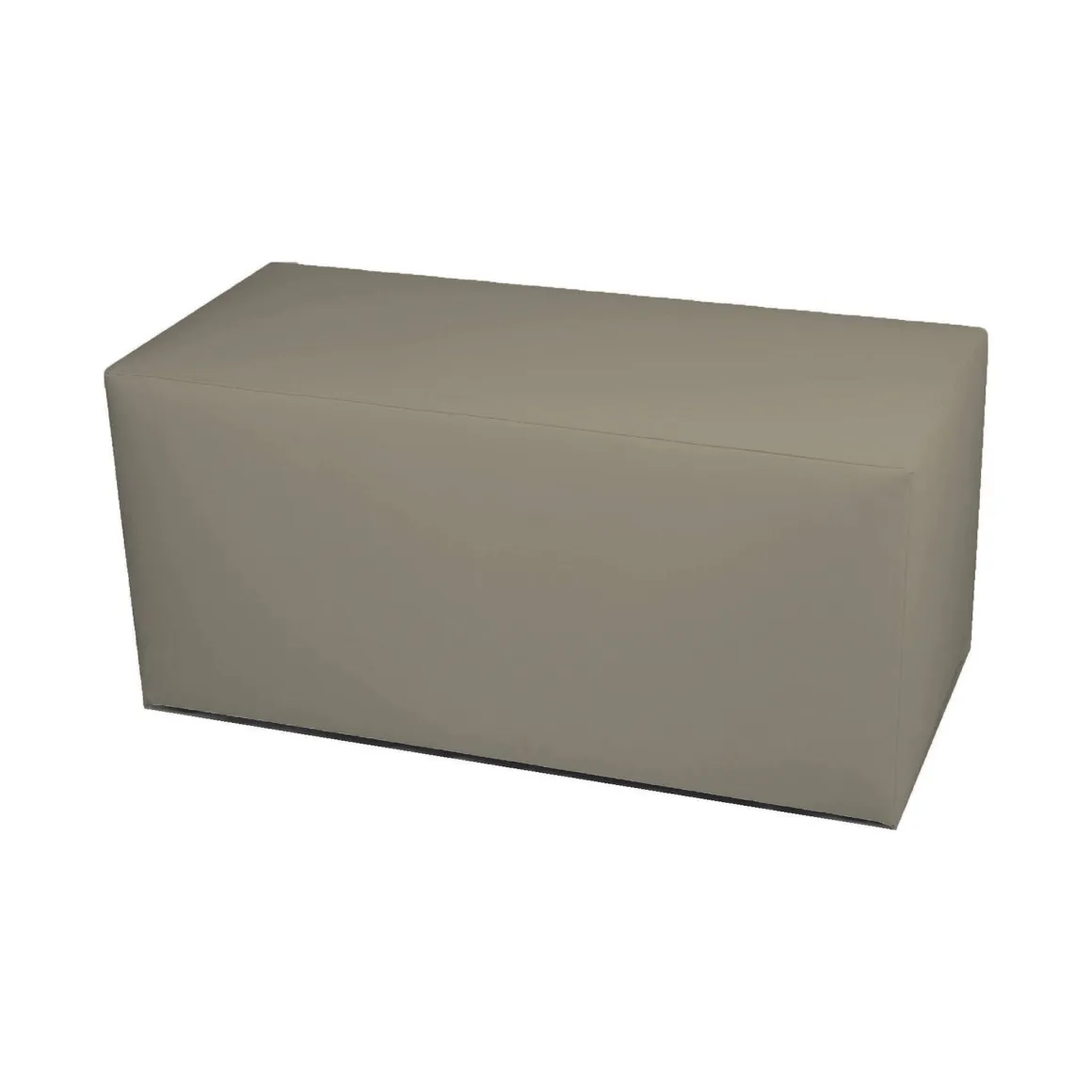 Pouf rettangolare tortora 90x40x42h cm - Bucuresti