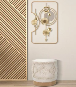 Pouf > Dmora Pouf rotondo 40x40x40h cm - Khaled Bianco