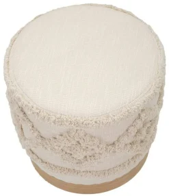 Pouf > Dmora Pouf rotondo 40x40x40h cm - Khaled Bianco