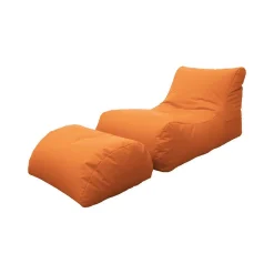 Pouf sacco arancione 120x80x60h cm - Alton