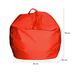 Pouf > Dmora Pouf sacco 65x65x50h cm - Ascia Arancione