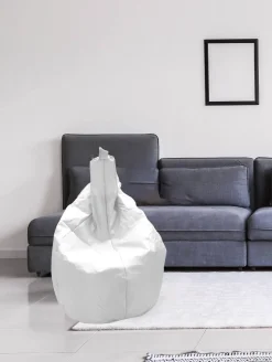 Pouf > Dmora Pouf sacco 80x80x120h cm - Angillina Bianco