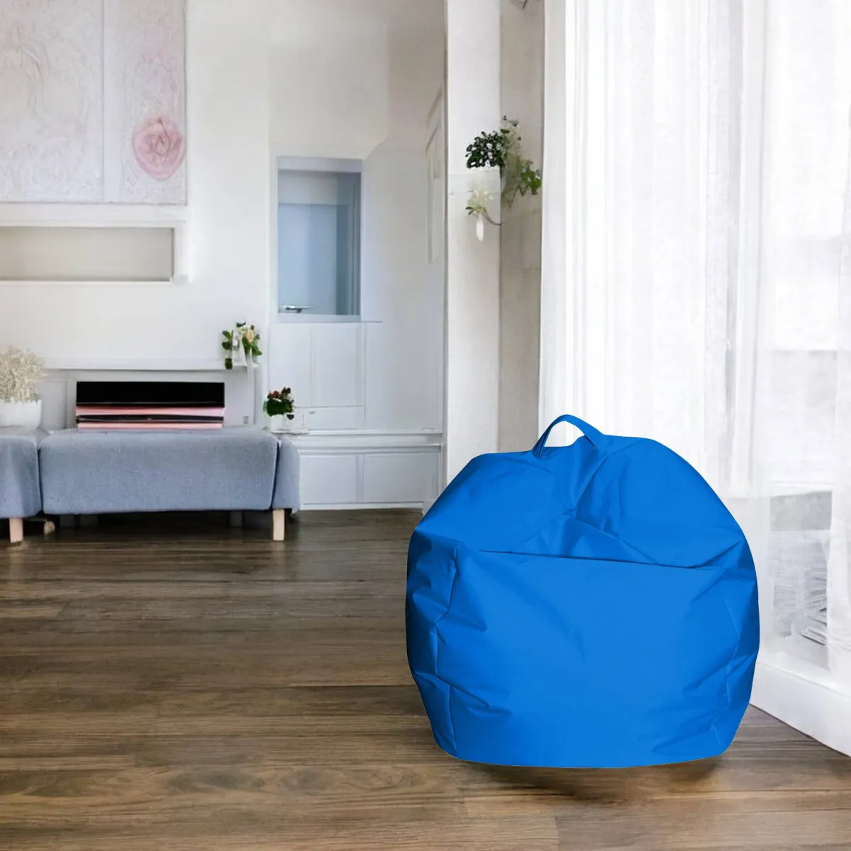 Pouf > Dmora Pouf sacco 65x65x50h cm - Ascia Blu