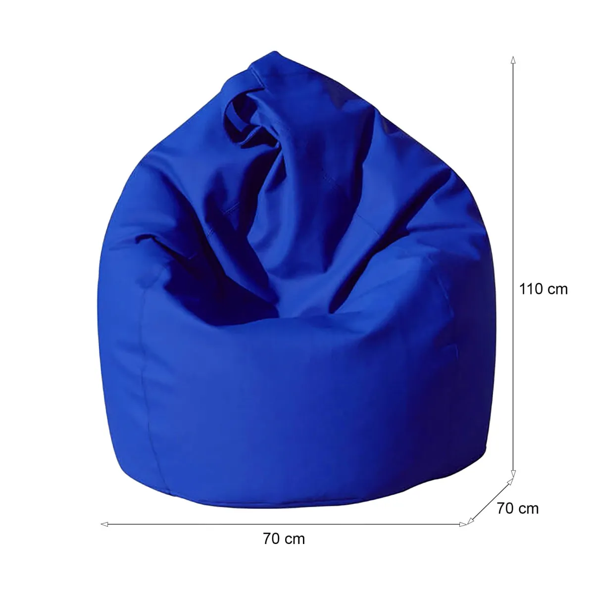 Pouf > Dmora Pouf sacco 70x70x110h cm - Azelia Blu