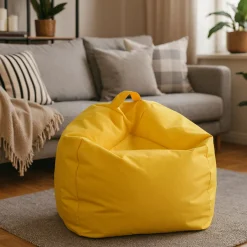 Pouf sacco giallo 65x65x50h cm - Ascia