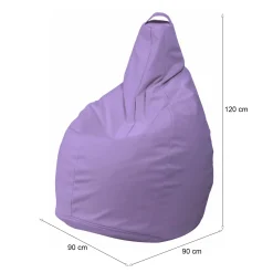 Pouf > Dmora Pouf sacco lilla 90x90x120h cm - Aunter Viola Lilla