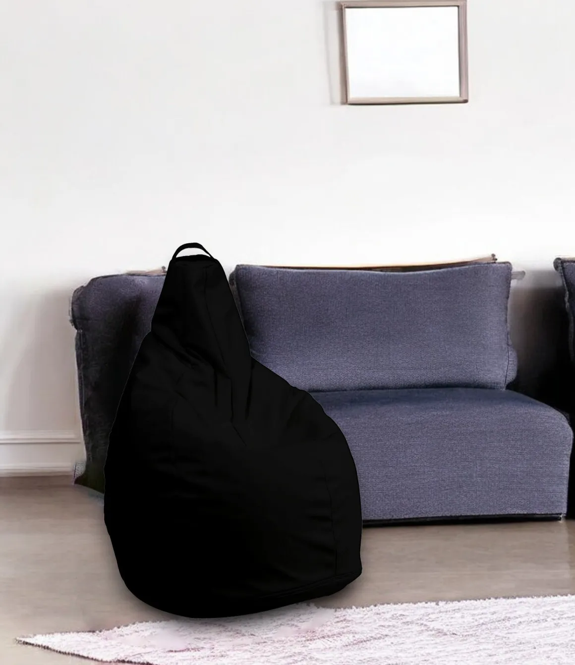Pouf sacco nero 90x90x120h cm - Agordo