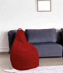 Pouf sacco rosso 90x90x120h cm - Aunter