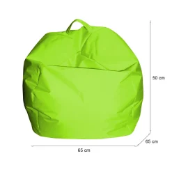 Pouf sacco verde 65x65x50h cm - Ascia