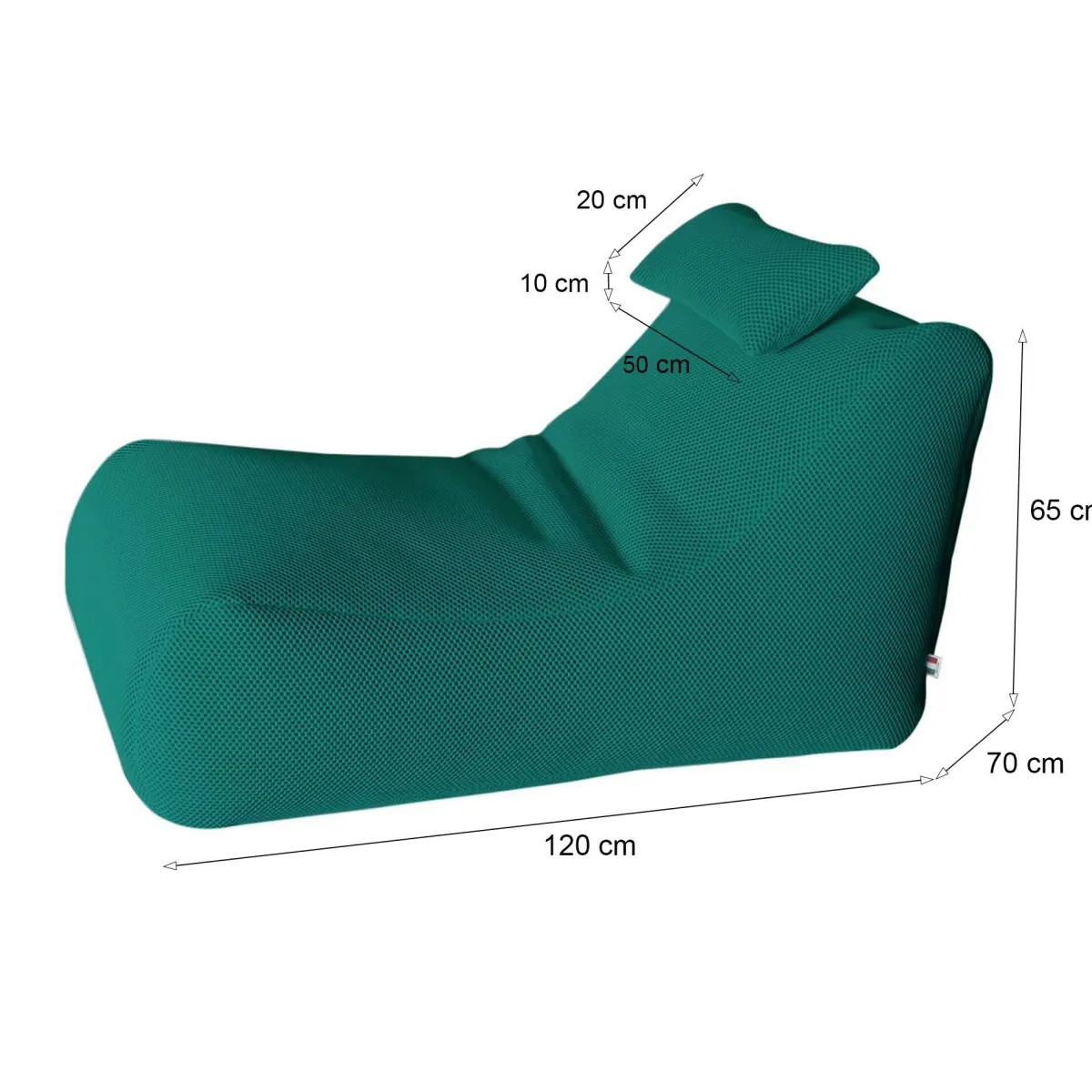 Pouf > Dmora Pouf sacco 70x120x65h cm - ??hck Verde