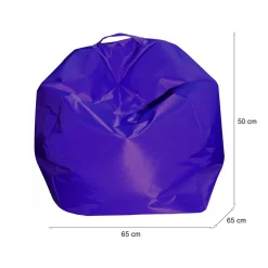 Pouf sacco viola 65x65x50h cm - Ascia