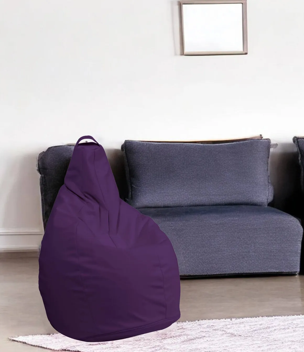 Pouf sacco viola 90x90x120h cm - Aunter