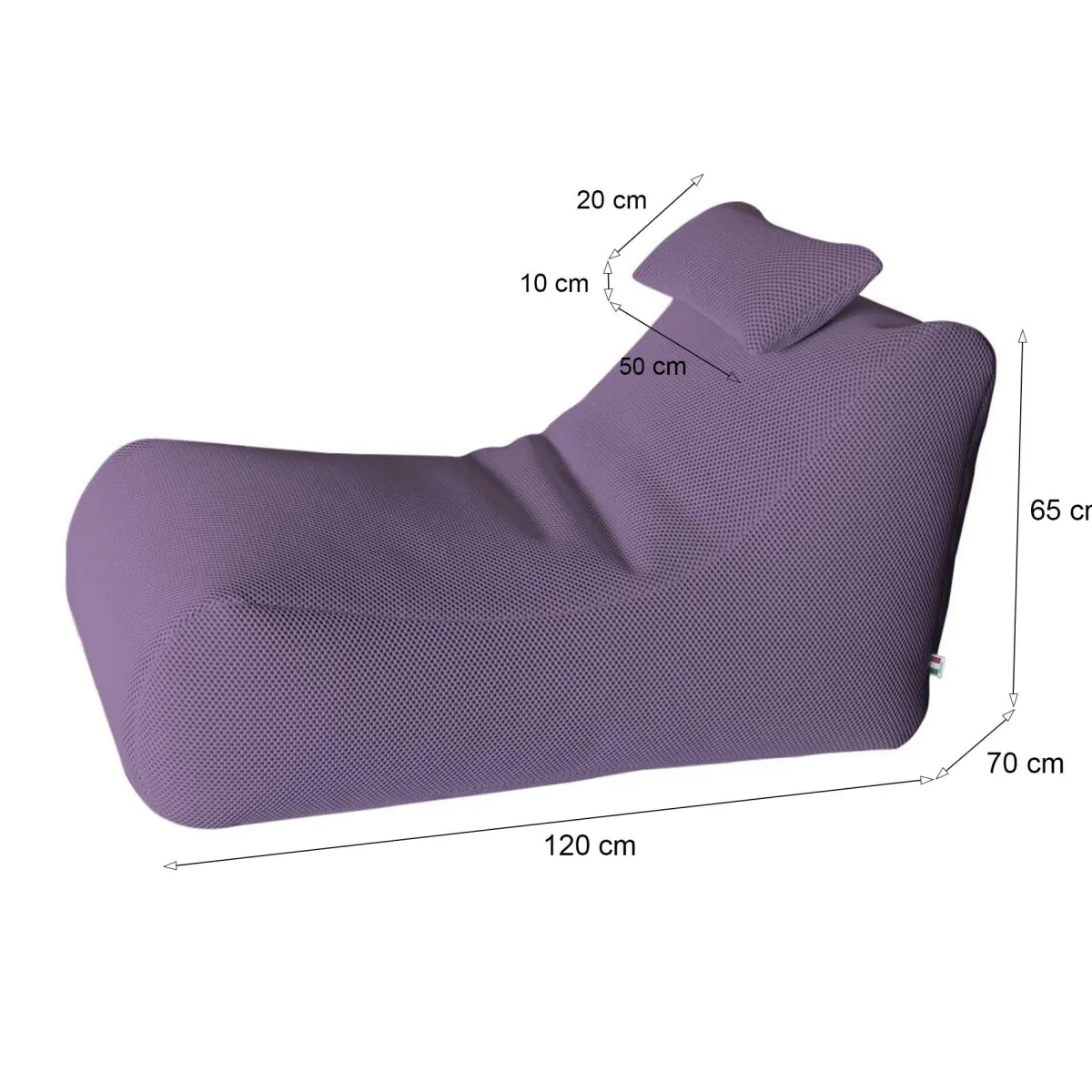 Pouf > Dmora Pouf sacco 70x120x65h cm - ??hck Viola