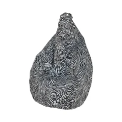 Pouf sacco zebrato 80x80x120h cm - Maristella
