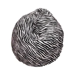 Pouf > Dmora Pouf sacco zebra 80x80x120h cm - Lorenza Bianco, Nero