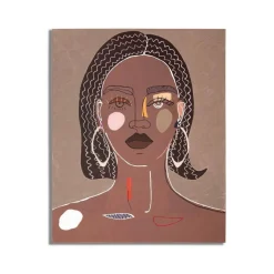 Quadro Eduardo, 80x3 h100 cm, Marrone
