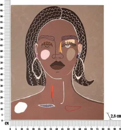 Quadro Eduardo, 80x3 h100 cm, Marrone