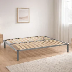 Reti Letto Matrimoniali > Dmora Rete letto matrimoniale Alga, 100% Made in Italy, cm 140x200h 34 Grigio
