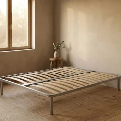 Reti Letto Matrimoniali|Camera Da Letto > Dmora Rete letto matrimoniale Al, 100% Made in Italy, Cm 160x190h 31 Grigio